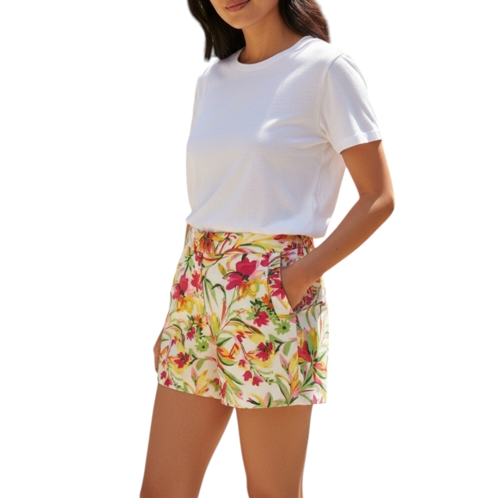 J. Crew Factory Shorts Women Size 8 Garden Floral